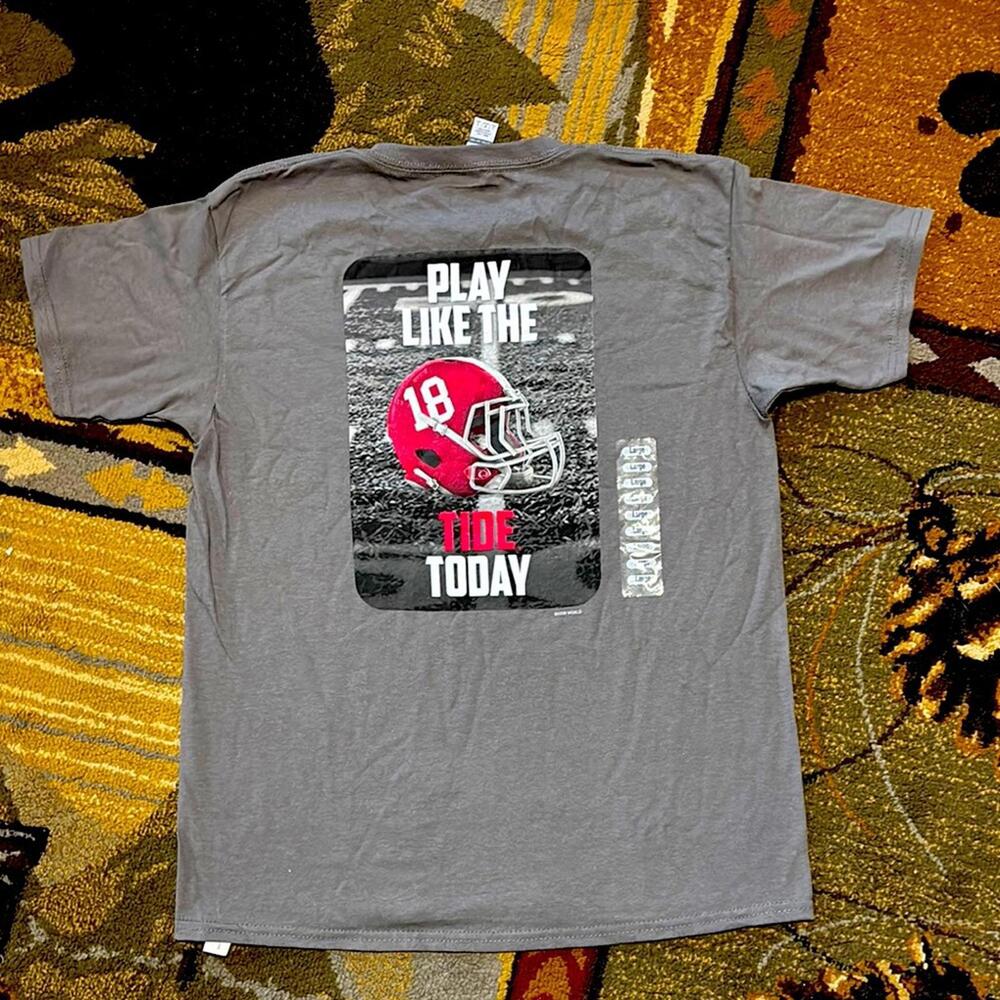 Gildan Roll Tide Alabama Gray Short‎ Sleeve Tee